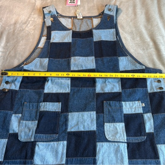 NWT Lucy & Yak Layla Denim Dress Paige Patchwork Size UK26 US22 - Picture 5 of 14